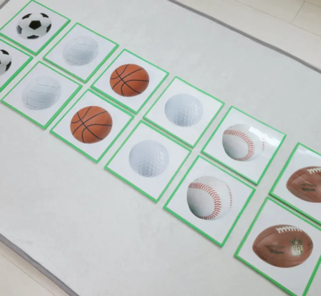 [자료나눔] 몬테소리-사진과 사진 짝 맞추기 카드(공)