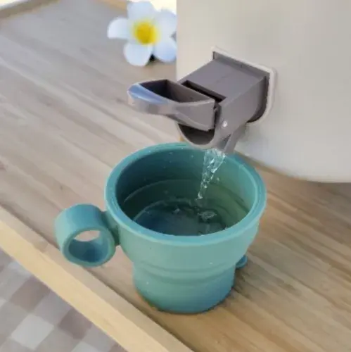 산책물컵 (덮개,고리 포함)