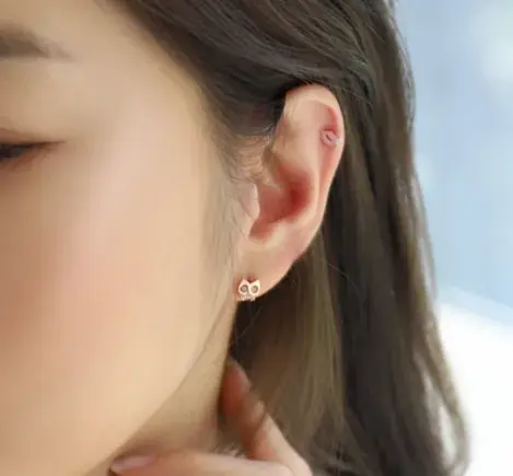 입술 립스틱 피어싱 14K 18K