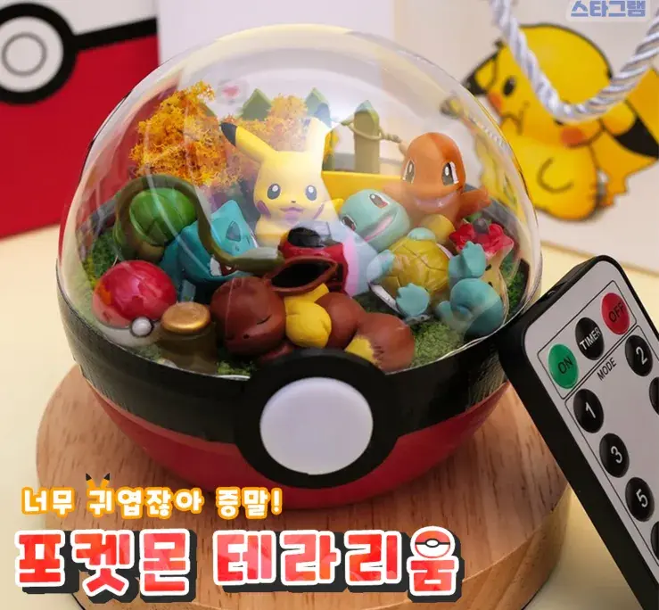 너무너무 아기자기한 포켓몬볼테라리움💙
