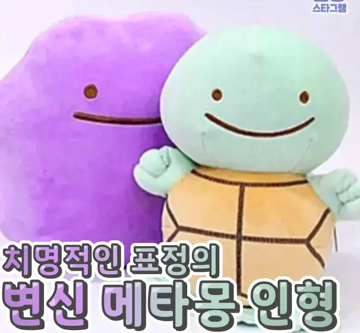 치명적인 표정의 변신 메타몽인형💙