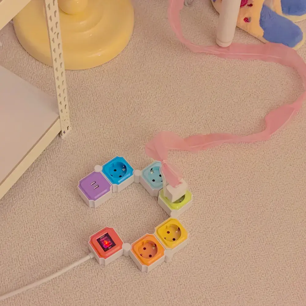 [아이정] 지그재그 인테리어 디자인 멀티탭