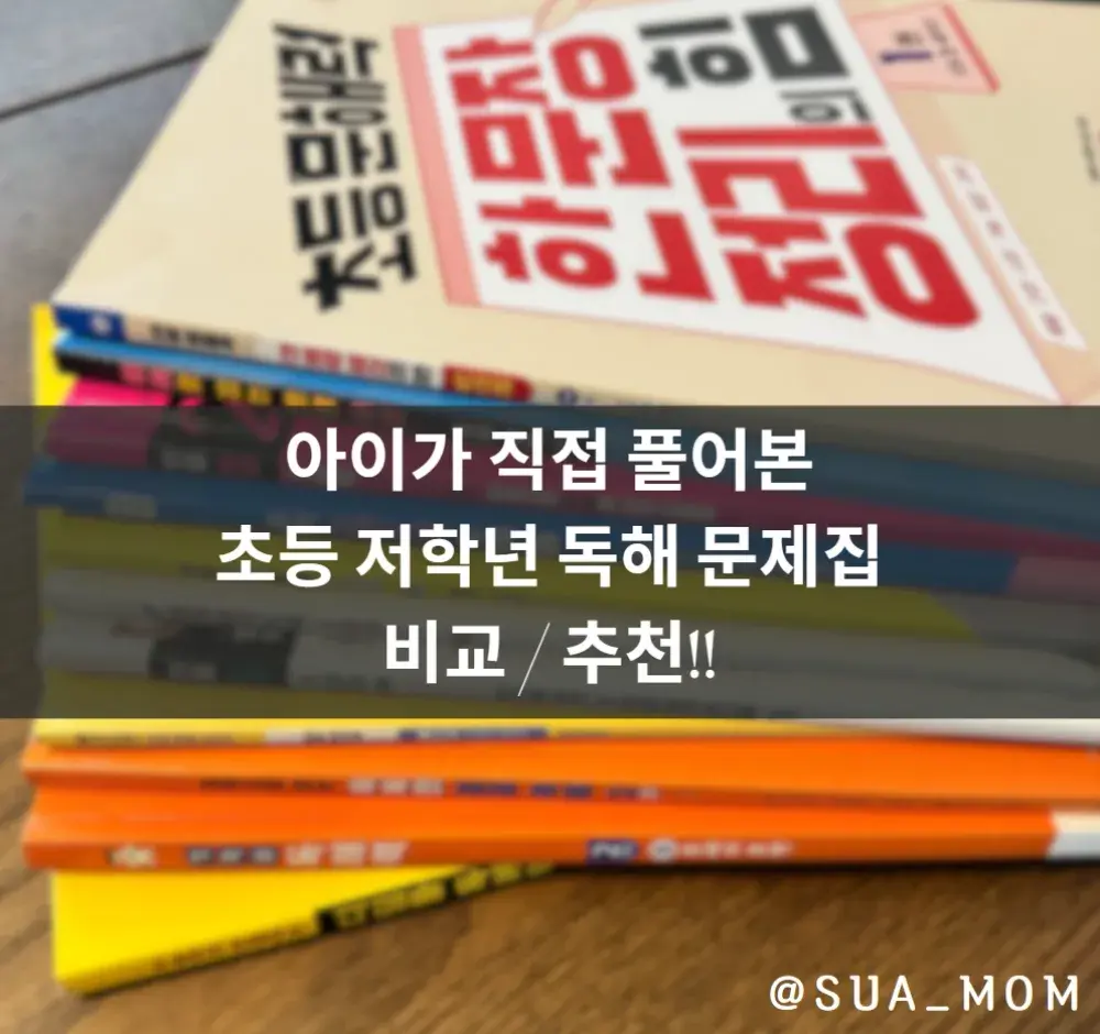 ☆ 아이가 직접 풀어본 독해 문제집 비교/추천!! ☆