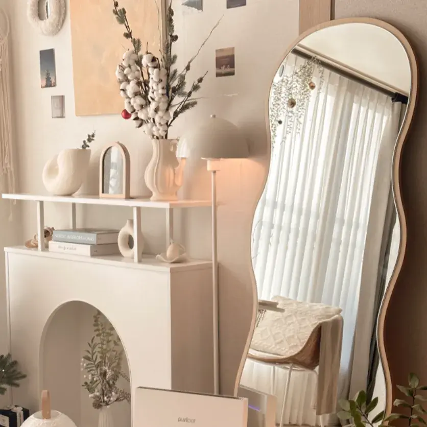 원목 비정형 전신거울