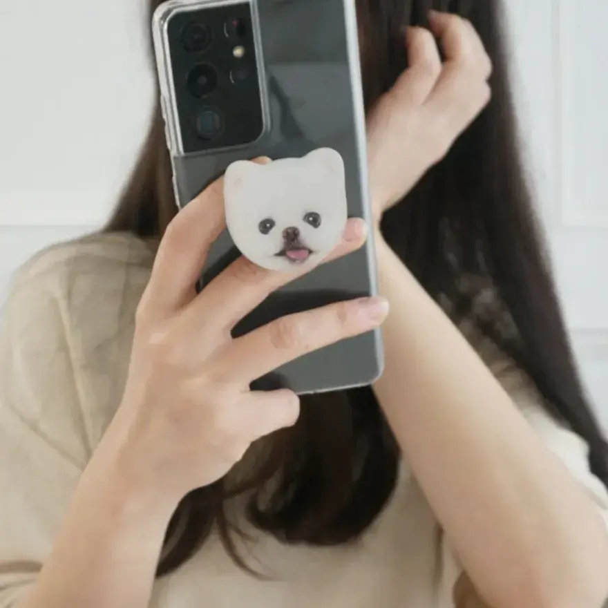 [루퐁이 실사 얼굴톡] 그립톡 스마트톡