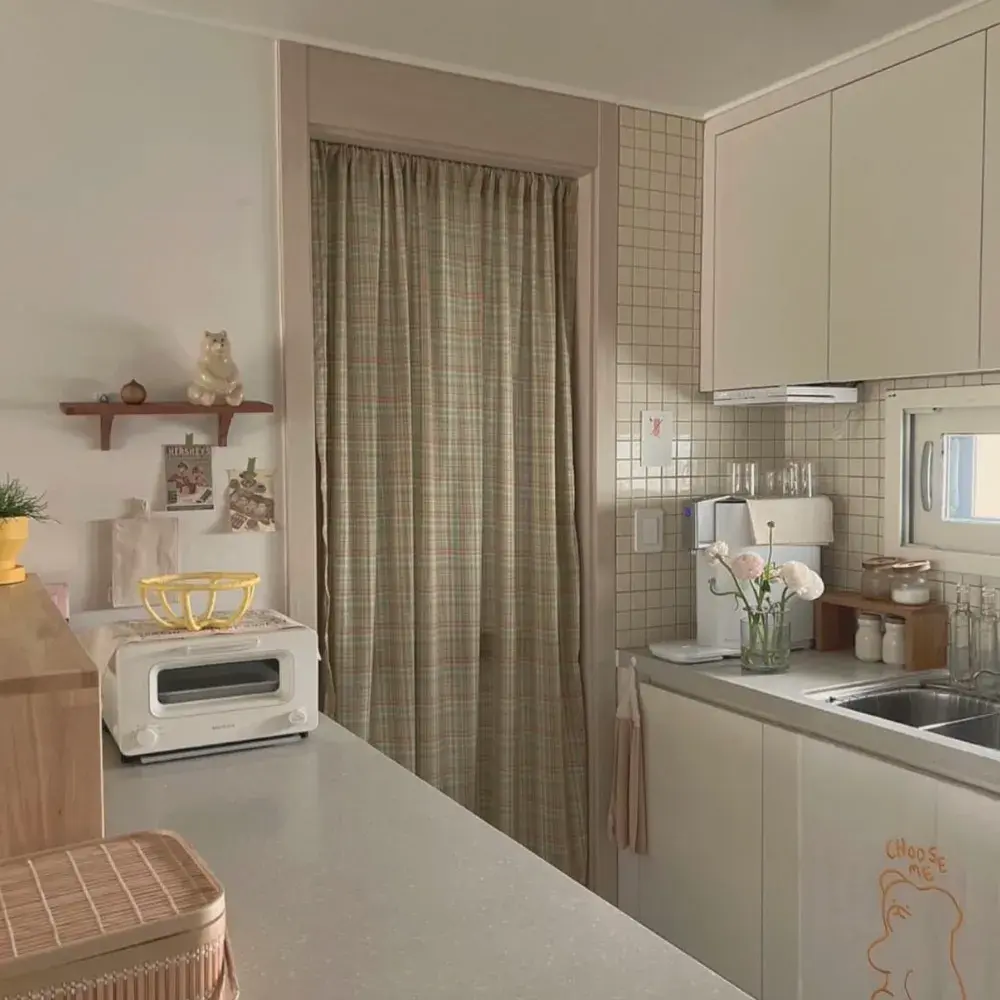 주방 가림막 커튼 [코코니엘]