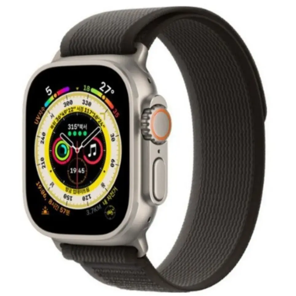 💖 Apple 애플워치 Ultra 트레일 루프 49mm GPS+Cellular 티타늄 케이스-블랙/그레이
