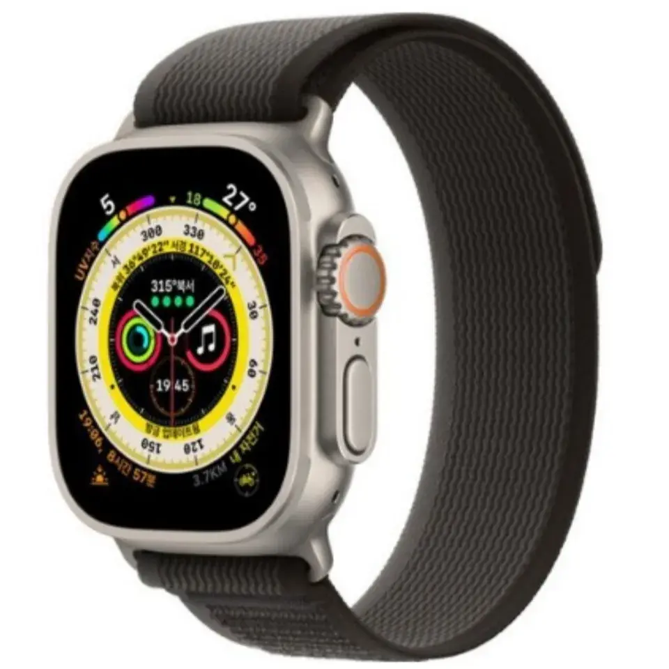 💖 Apple 애플워치 Ultra 트레일 루프 49mm GPS+Cellular 티타늄 케이스-블랙/그레이