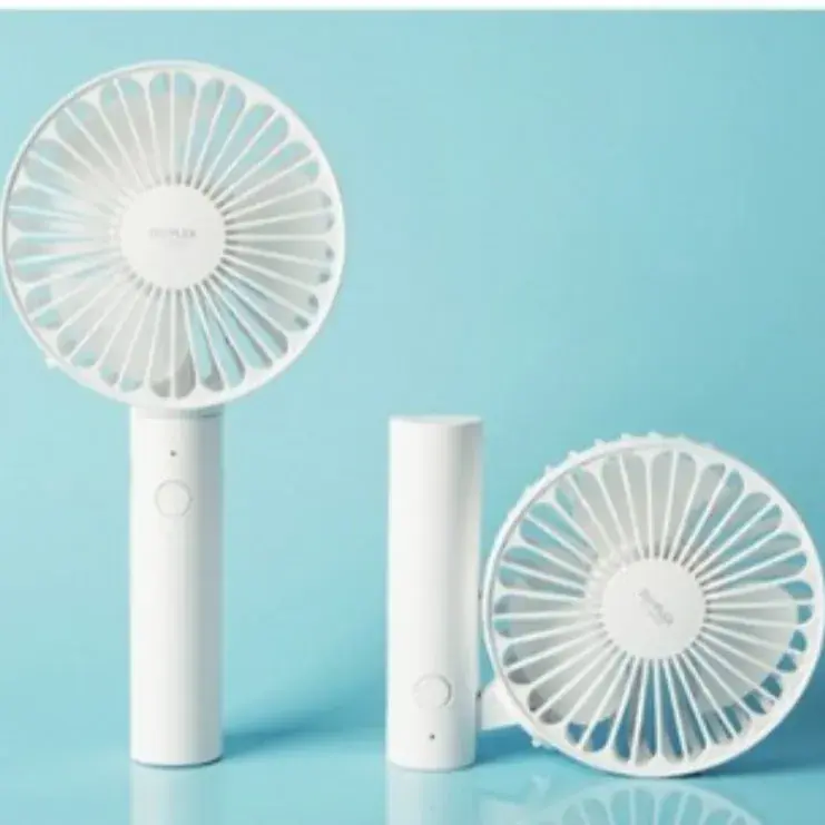 💖듀플렉스 2600mAh 대용량 배터리 미니 선풍기 -아이보리