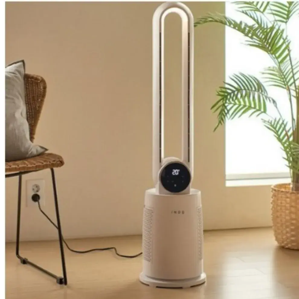 💖 이노크아든 날개없는 타워형 무드등 리모컨 선풍기 IA-NF1000