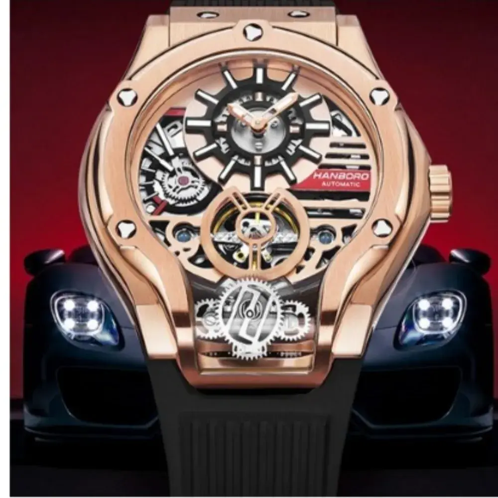 Hanboro orologio uomo 고급 플라이휠 시계