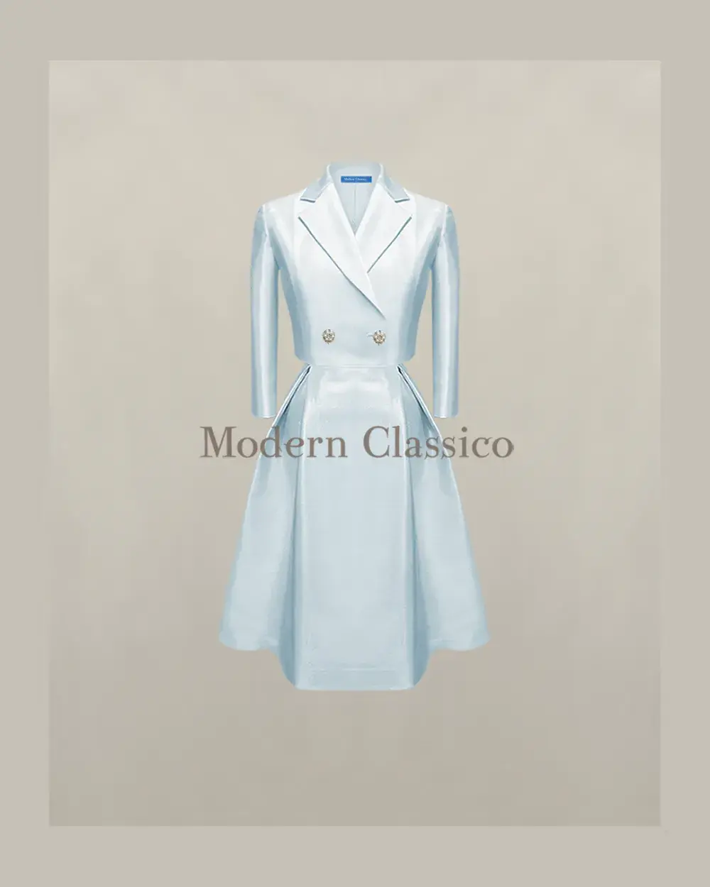 크롭 자켓, 플레어 스커트