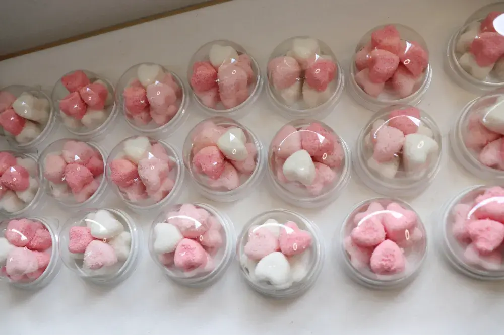 미니하트설기답례떡