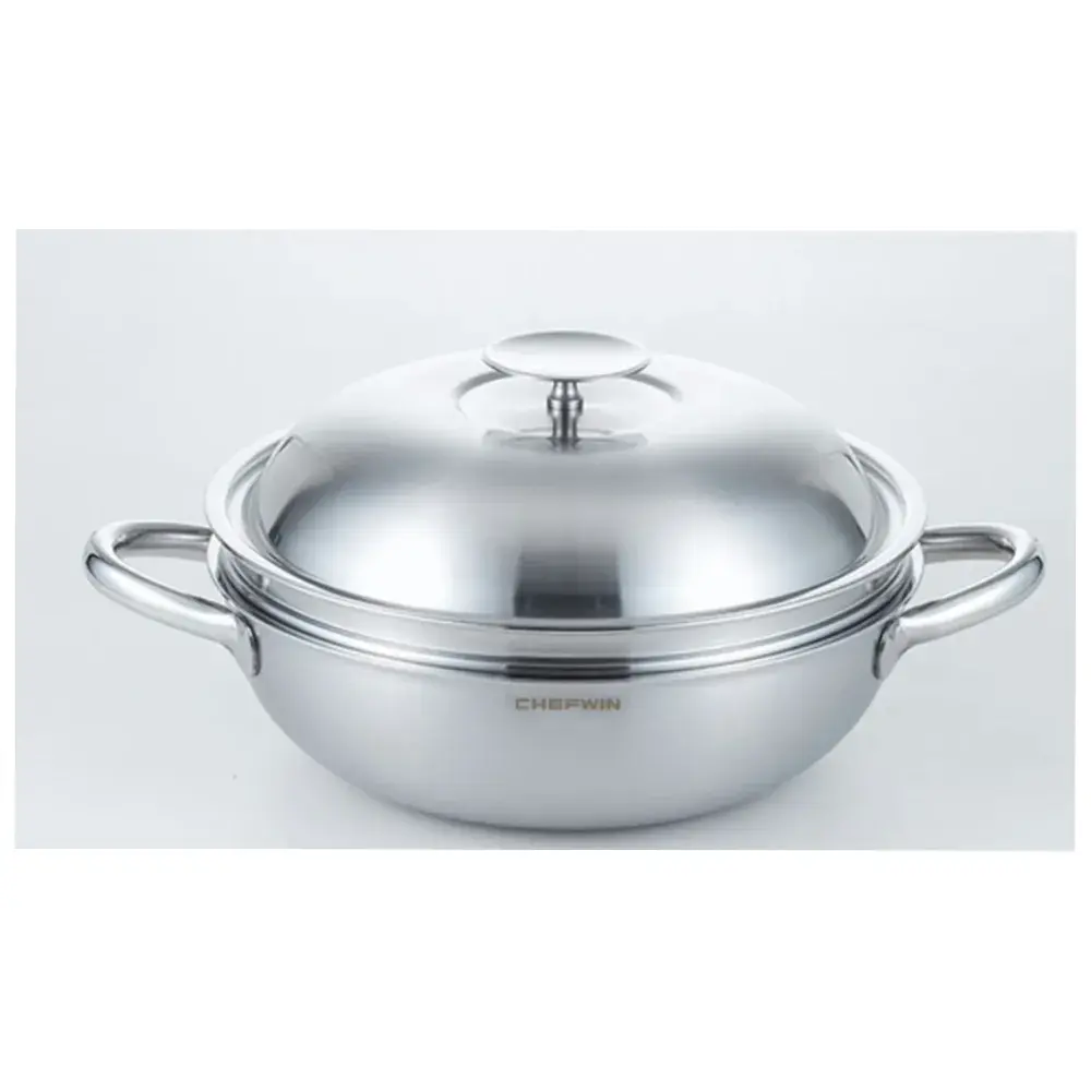 쉐프윈 316 스텐 통5중 파티웍 + 스티머 세트