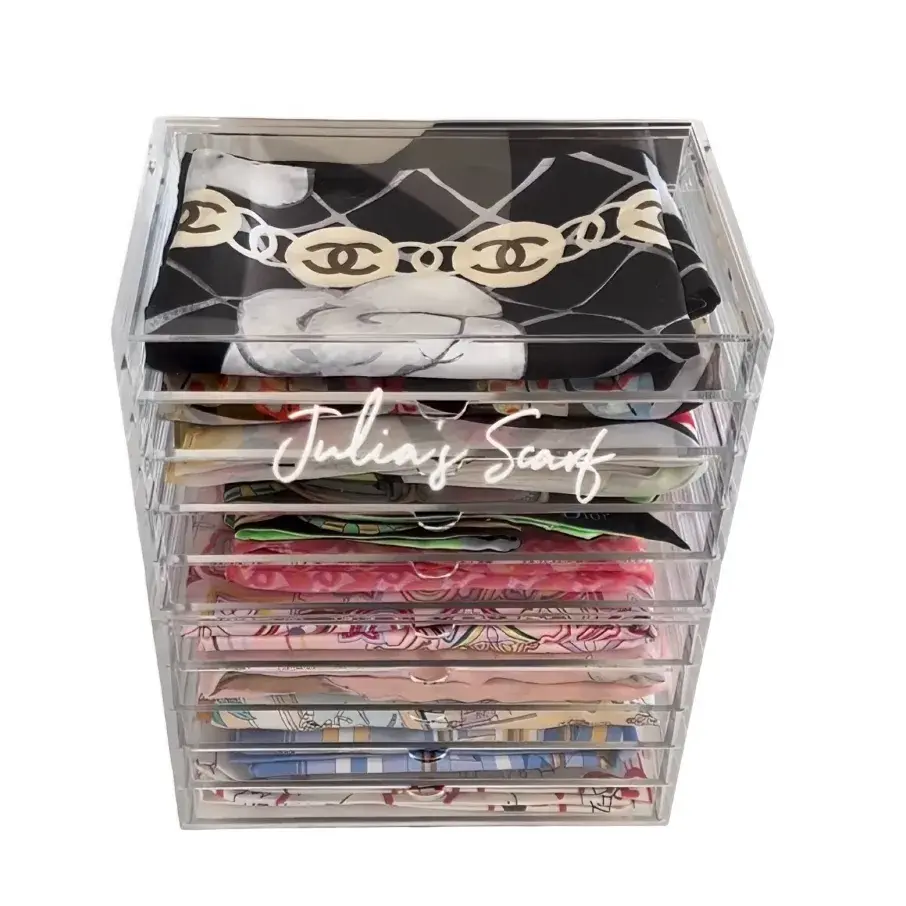 🔲 5단 스카프 케이스