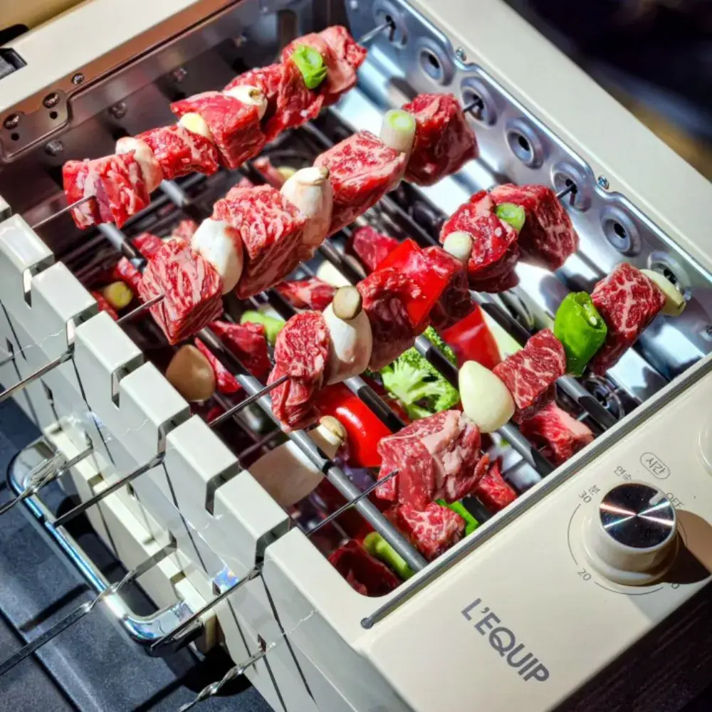 리큅 BBQ 그릴 꼬치구이+ 그릴 + 팬요리 모두가능