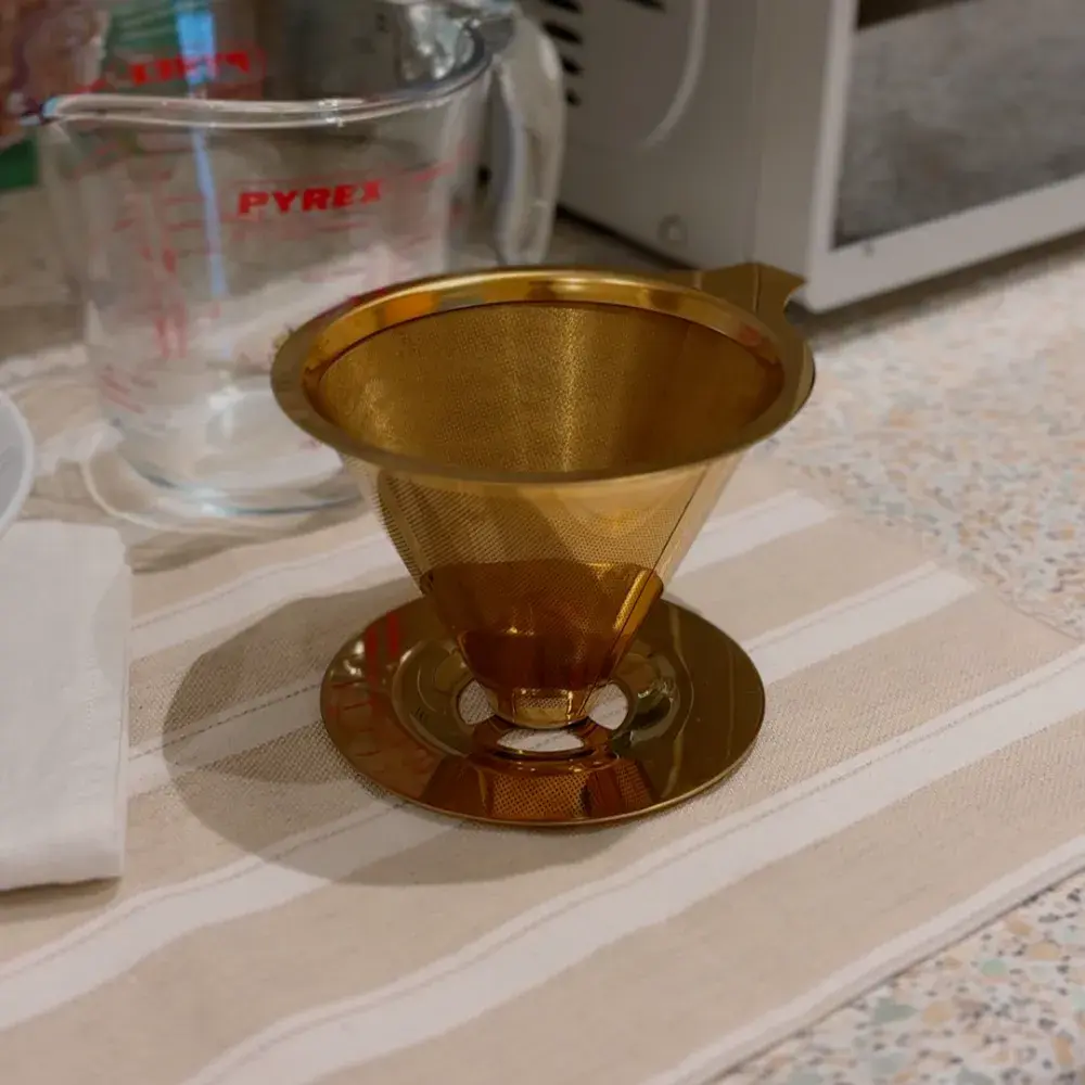 칼딘 티타늄 스텐 드리퍼 : 여과지 없이 깔끔하게 핸드드립커피 즐기기⭐️