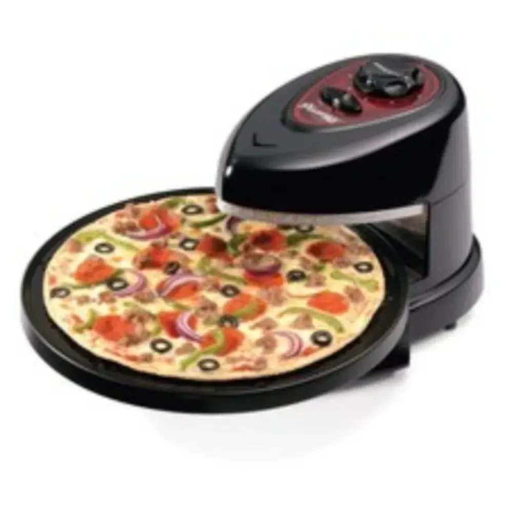 회전하는 피자 오븐! 쿠키 치킨 다 가능!