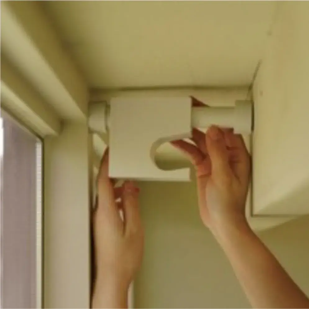 못없이 설치! 이쁜 커튼봉 브라켓!(화이트)