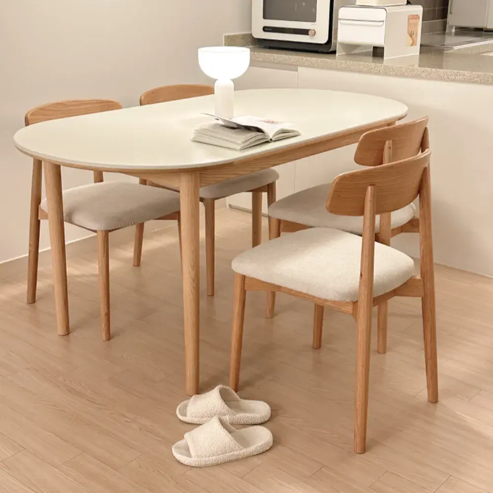 프라하 세라믹 원목 식탁