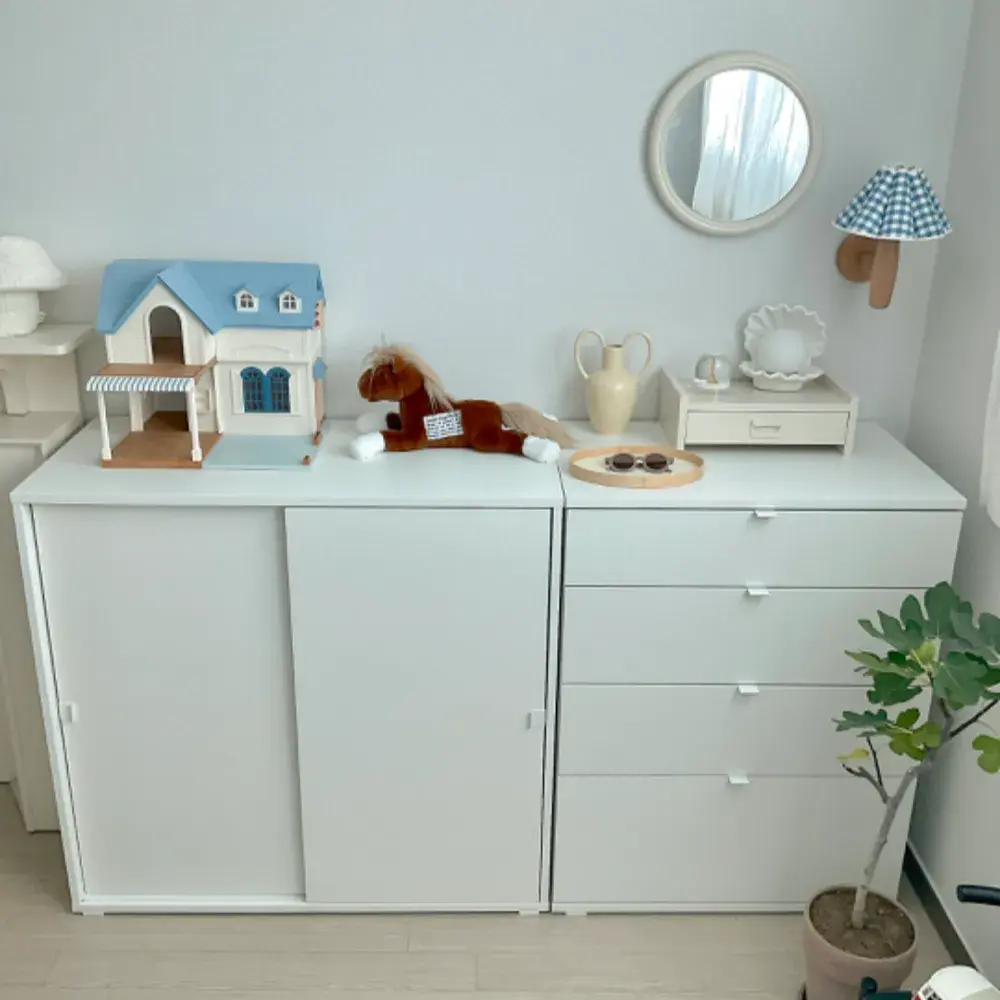 비할스 미닫이수납장 95x47x90cm