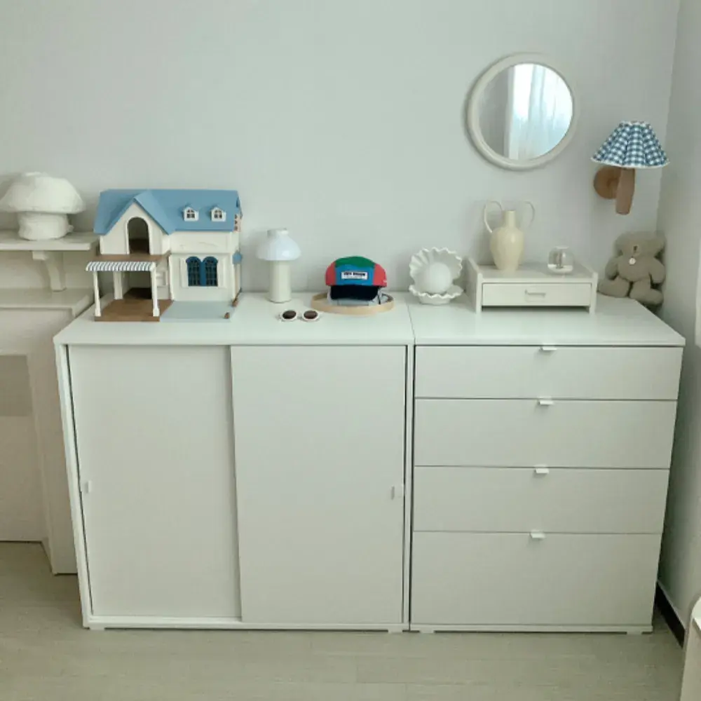 비할스 4칸서랍장 화이트 70x47x90cm