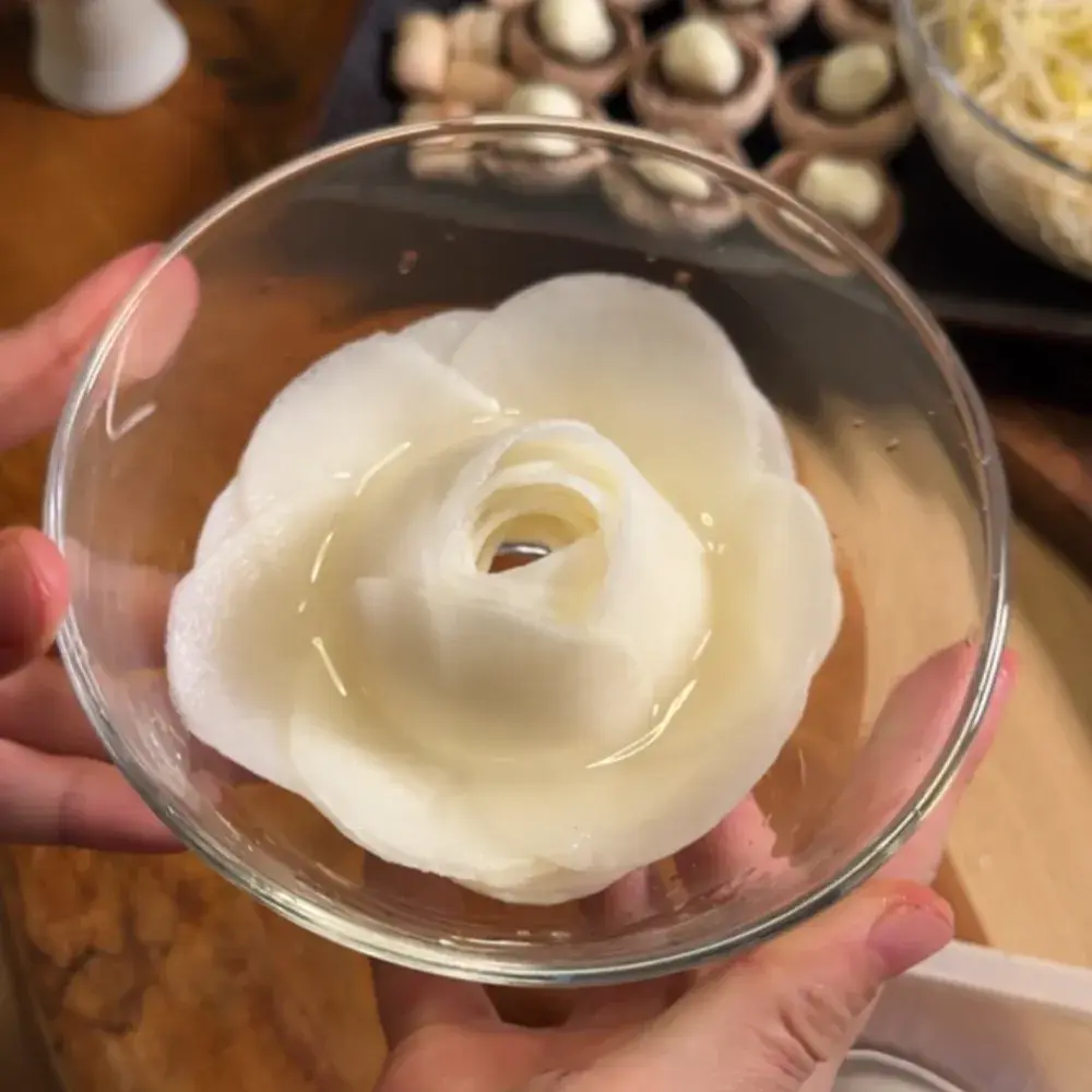 쭈꾸미영상 무쌈꽃 만드는 한입무쌈