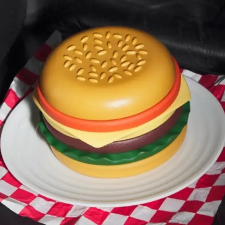 귀엽! 햄버거 티 코스터 컵받침대:)