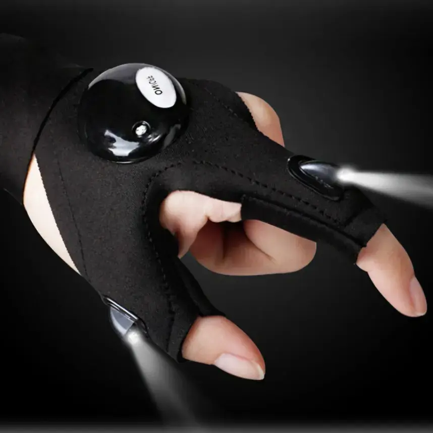 043. 다용도 LED 장갑(낚시, 캠핑, 작업)