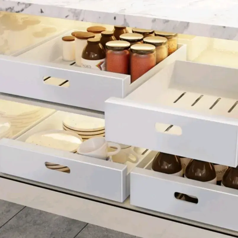 인출식 하부장 슬라이딩 서랍