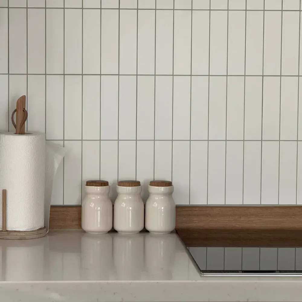 듀러블타일 매트롱브릭화이트 주방스티커타일