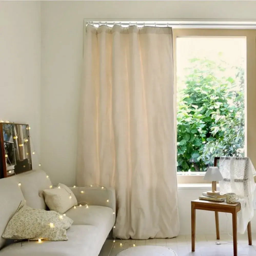 바람 완벽차단 양털 방한커튼