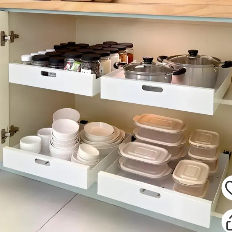 좁고 깊은 수납장 [ 슬라이딩 선반 S 25*43*8 ]