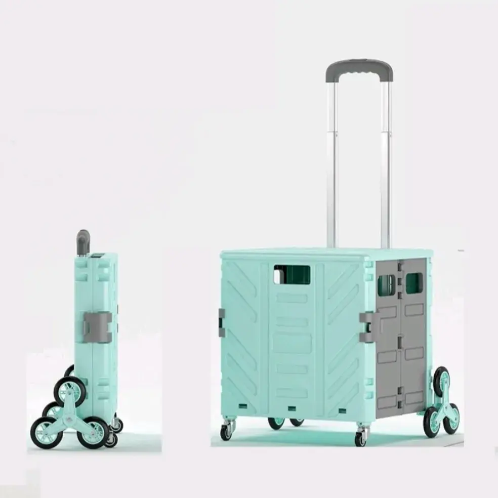 060. 계단 올라가는 8바퀴 접이식 쇼핑카트