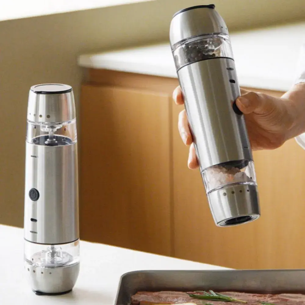 소금, 후추 한방에 전동 그라인더