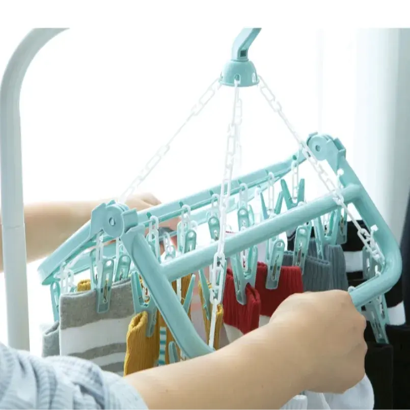 063. 다용도 접이식 양말 속옷 건조 걸이
