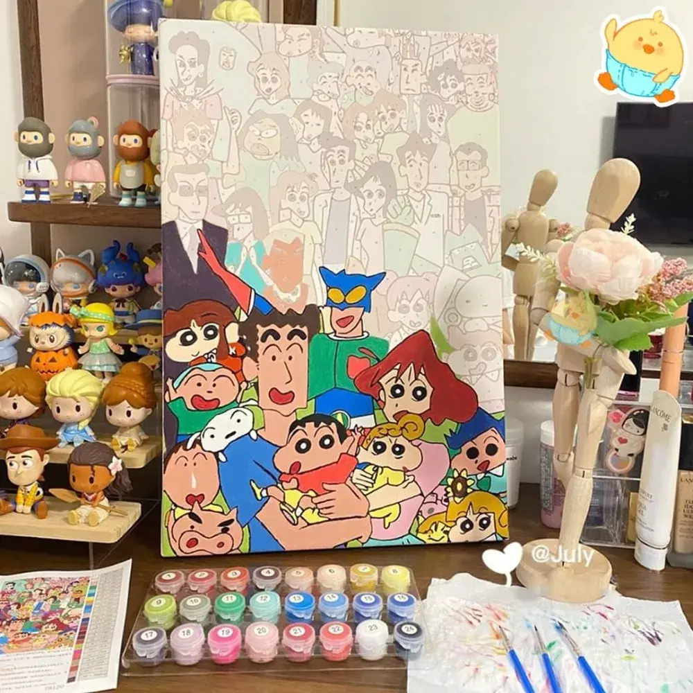 🎨짱구유화그리기🎨