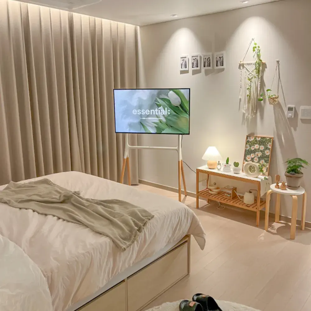 와이드 이젤형 TV 스탠드 거치대