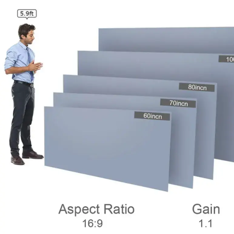 낮에도 환하게 빔프로젝터를! 프로젝트 스크린!