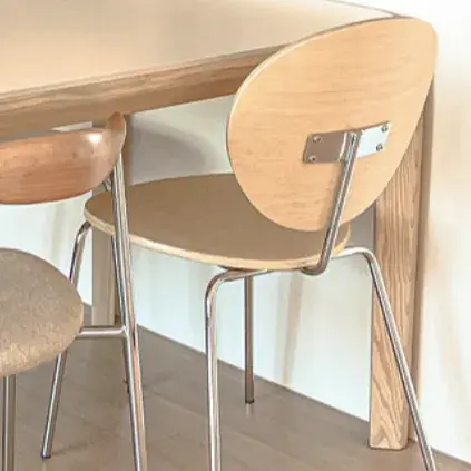 링크 인테리어 내추럴 우드 체어