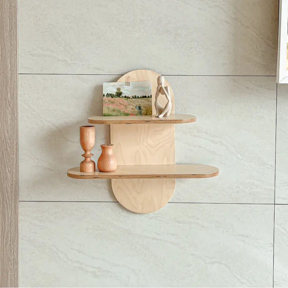 베노식스 미크 원목 벽선반 2colors