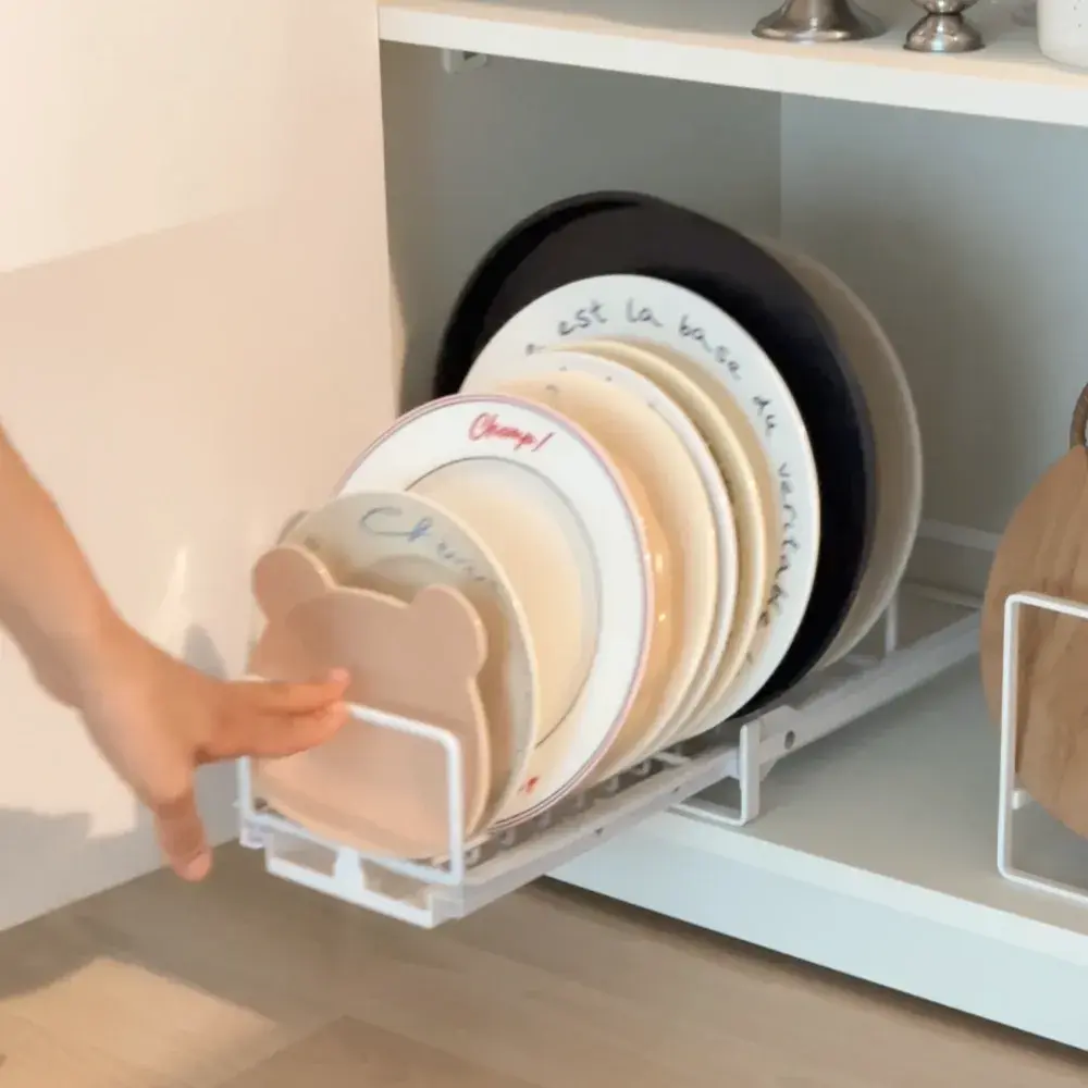 슬라이딩 접시거치대