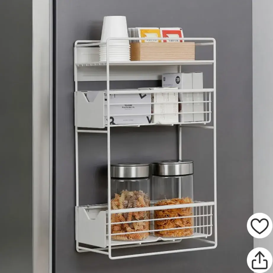 슬림 3단 자석선반