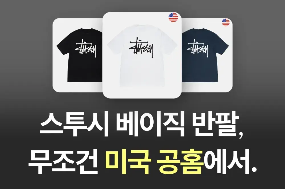 스투시 베이직, 무조건 미국 공홈에서.