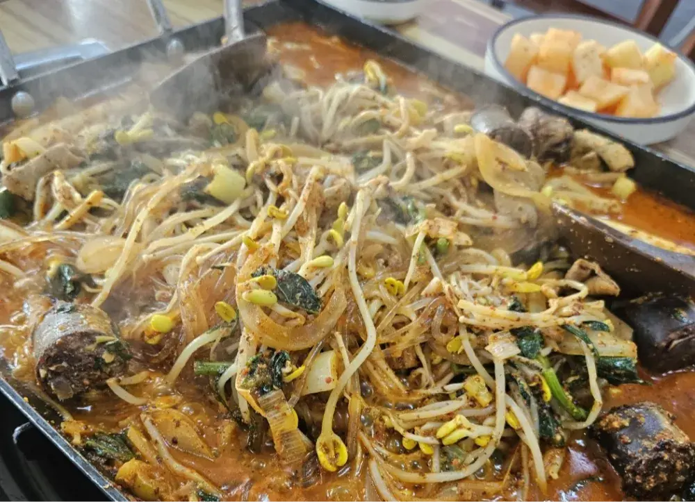 순대곱창볶음