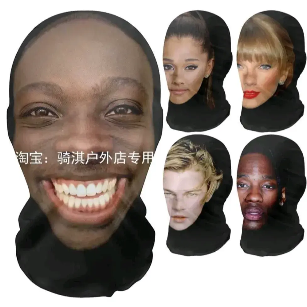 스타킹 유명인 얼굴 가면!