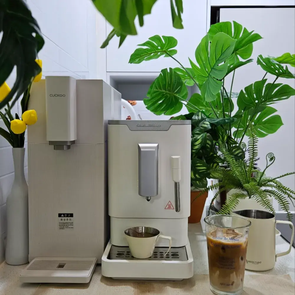 [제니퍼룸] 전자동 커피머신 스팀 라떼 Pro 화이트