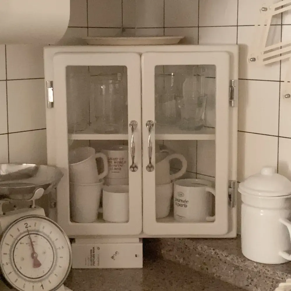 (컵 캐비넷) 2단 코너 캐비넷