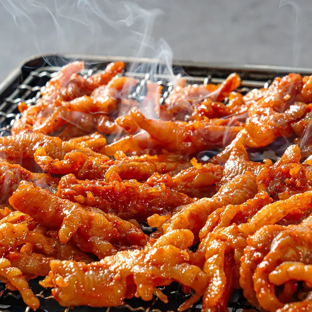 야식으로 먹지마세요 술이 계속 들어가요 직화 불 무뼈 닭발