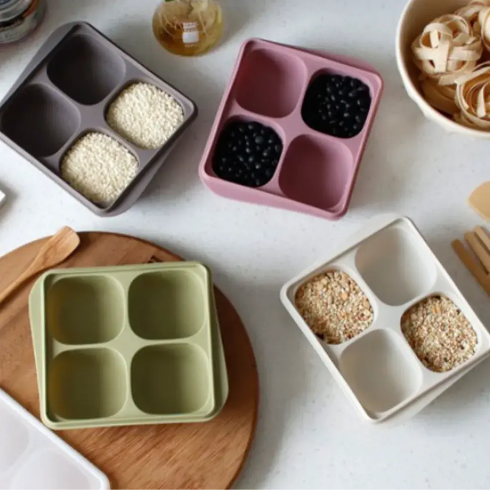 실리가든 실리콘 소분용기 : 국산이라 도톰하고 안심돼요❤️